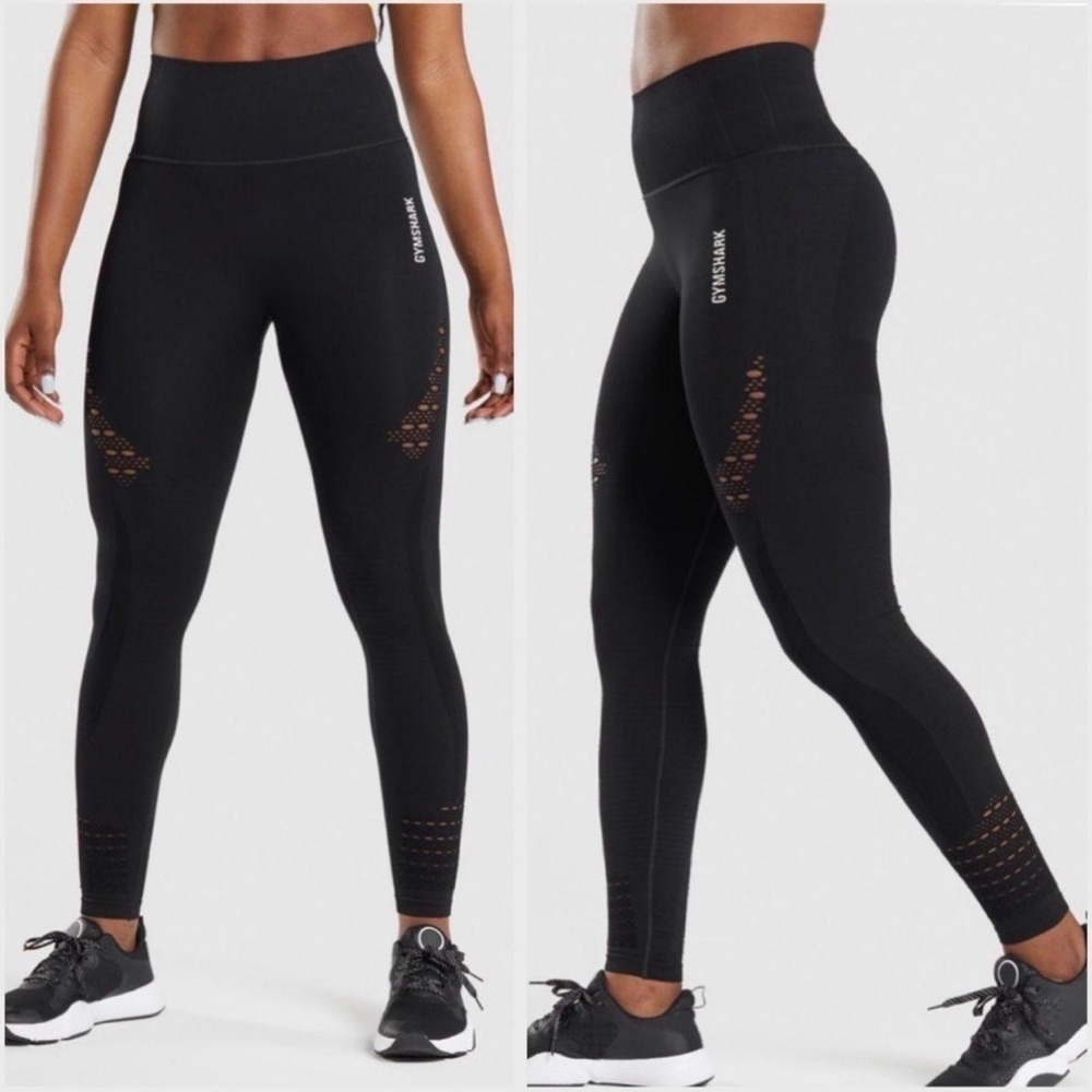 GYMSHARK Vital Seamless Black Leggings